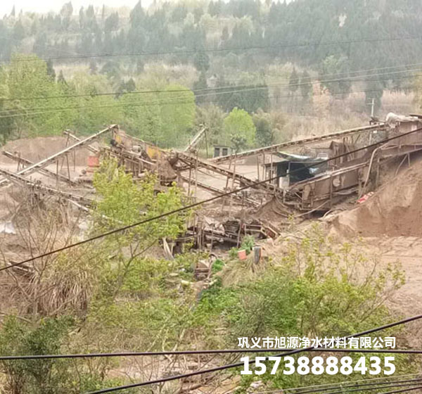 洗沙廠污水處理現(xiàn)場