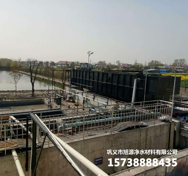 印染廠污水處理現(xiàn)場